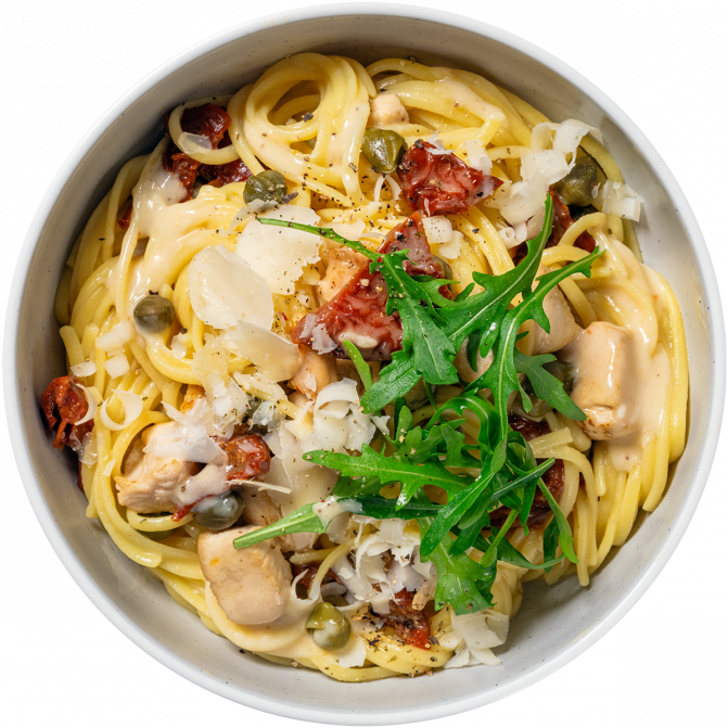 8. Linguine con pollo e limone